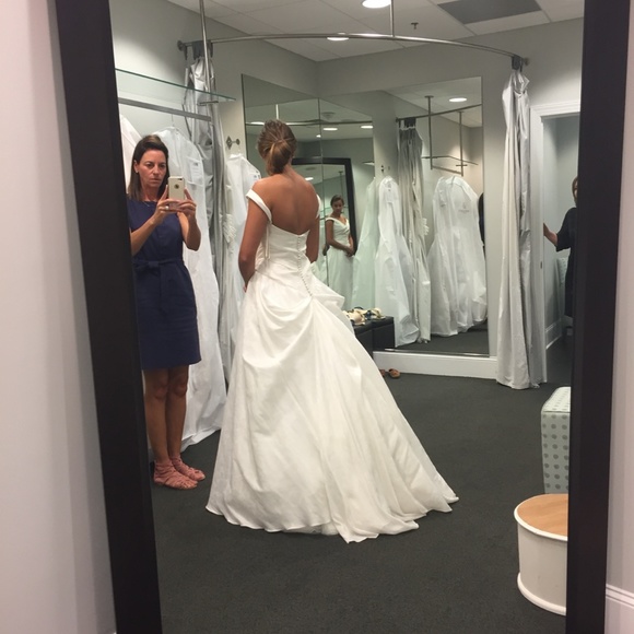 AUSTIN SCARLETT CHARLOTTE AS58 X WEDDING DRESS sz8 - Picture 5 of 13